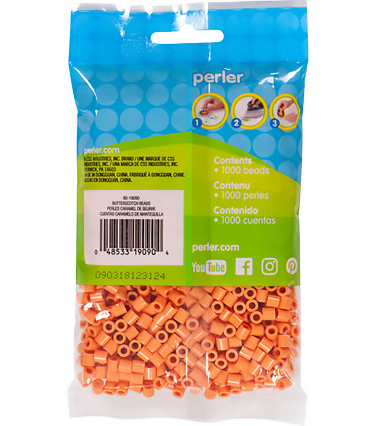 1,000 Perler Beads - Butterscotch - Image 3