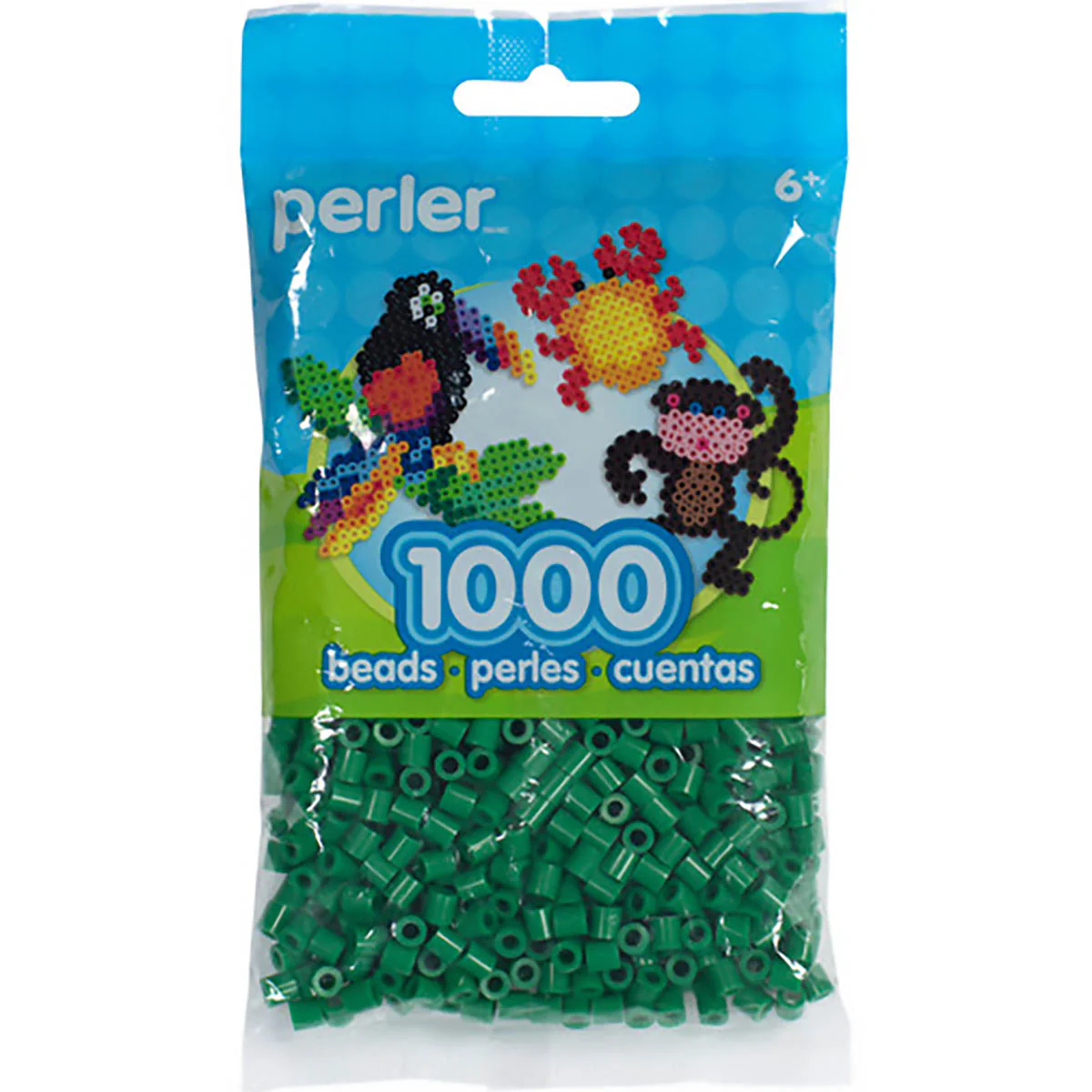 1,000 Perler Beads - Dark Green - Image 2