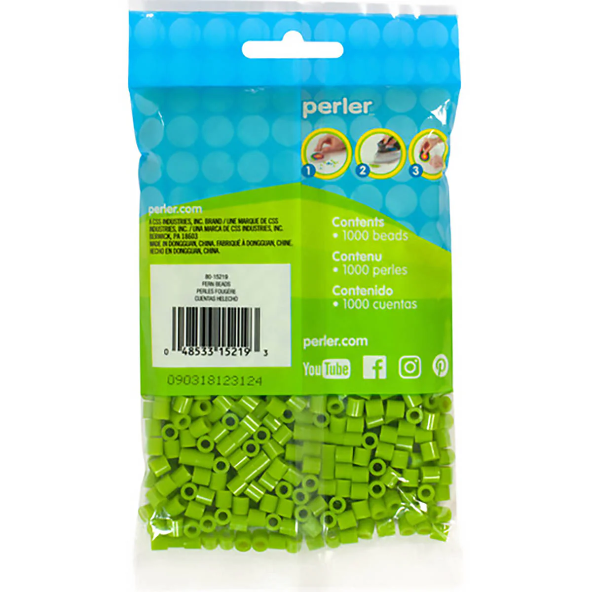 1,000 Perler Beads - Fern - Image 3