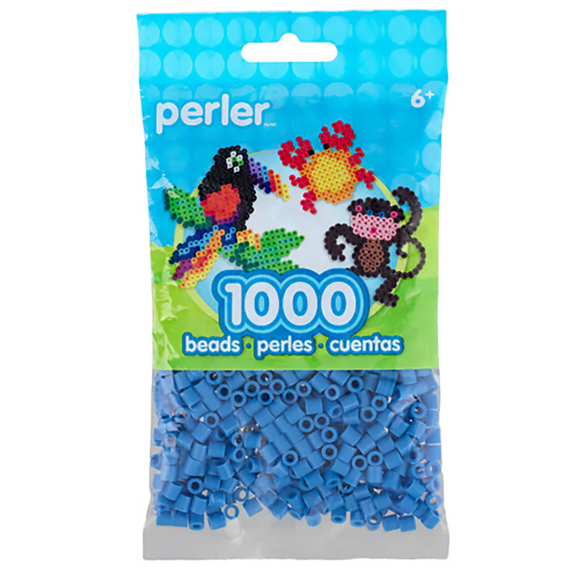 1,000 Perler Beads - Light Blue - Image 2