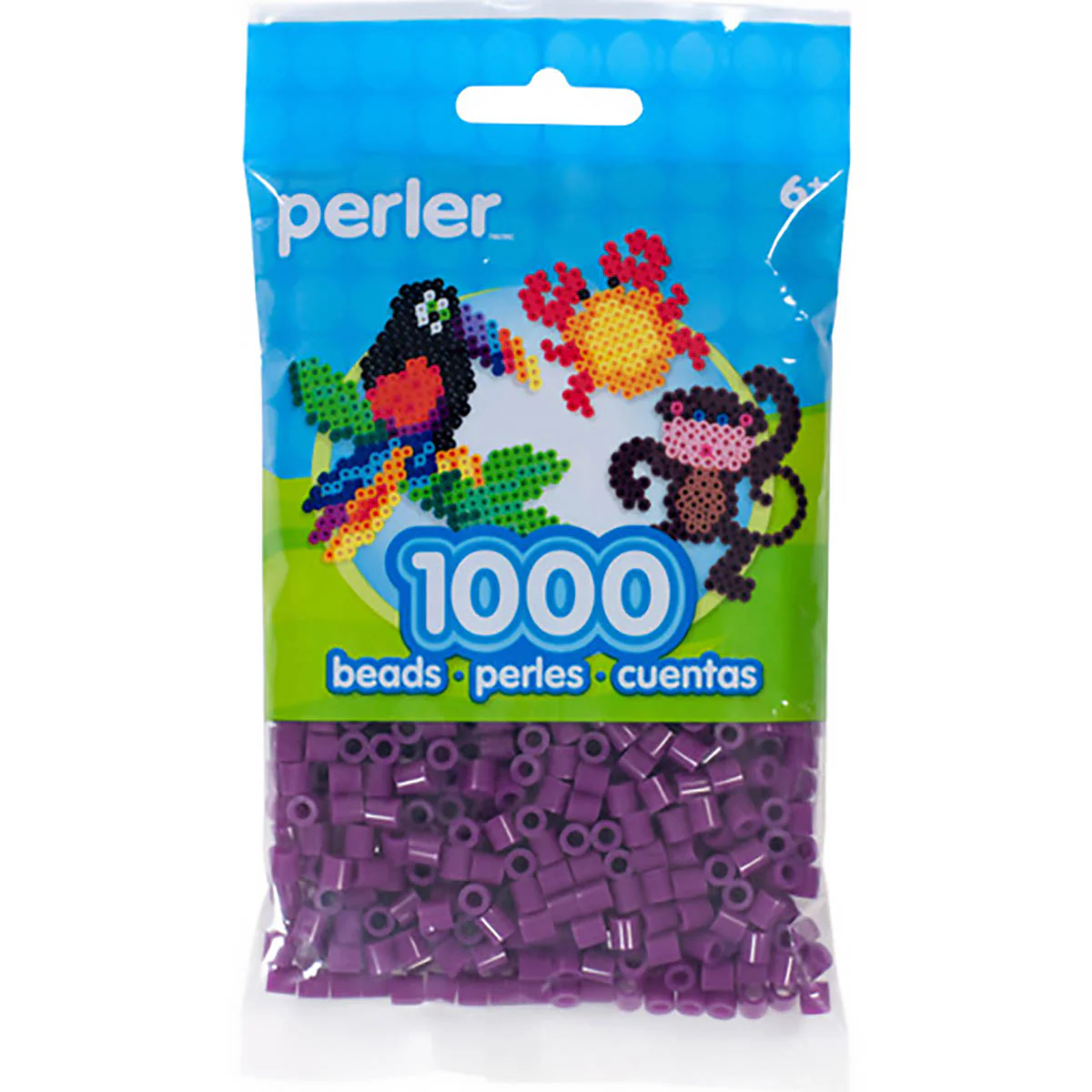 1,000 Perler Beads - Mulberry - Image 2