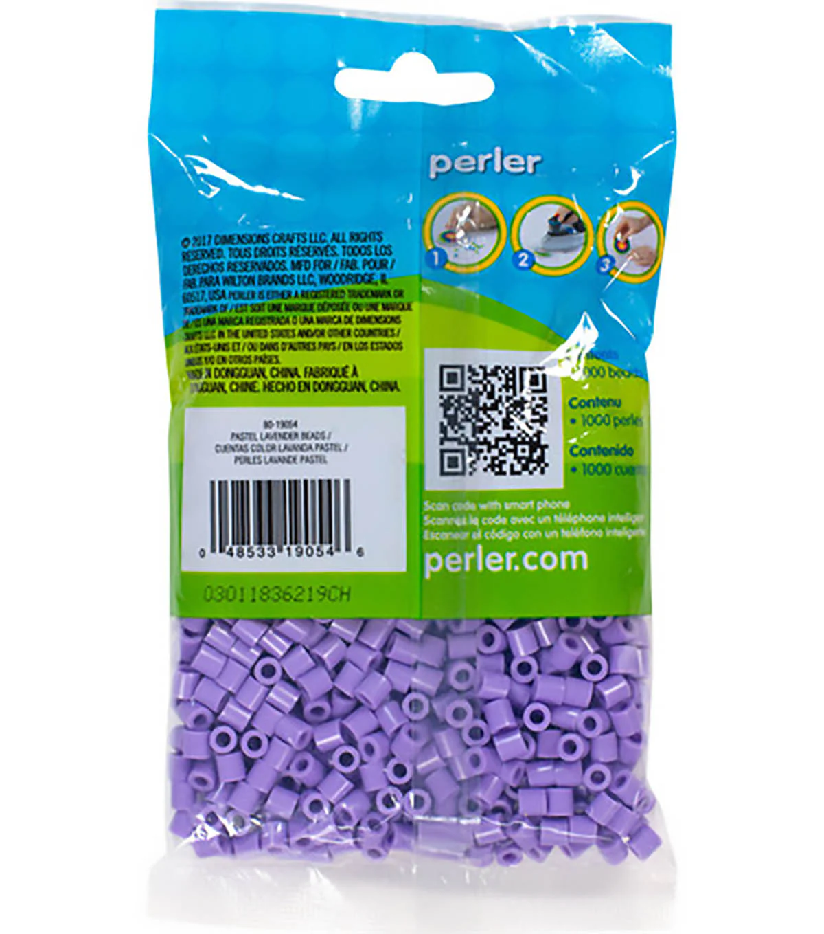 1,000 Perler Beads - Pastel Lavender - Image 3