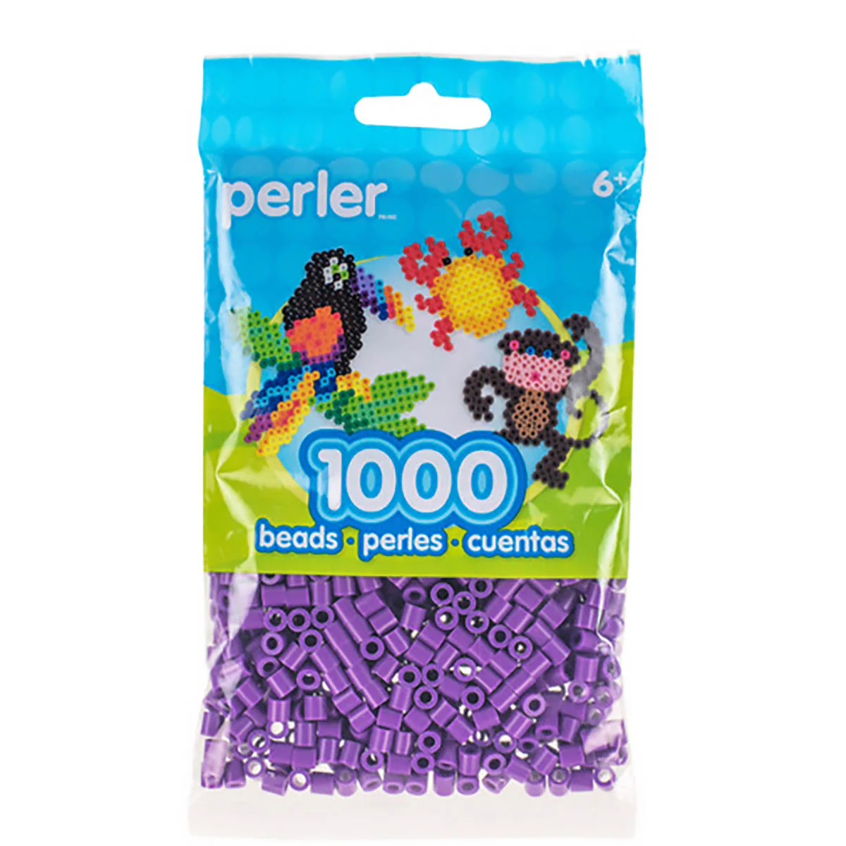 1,000 Perler Beads - Purple - Image 2