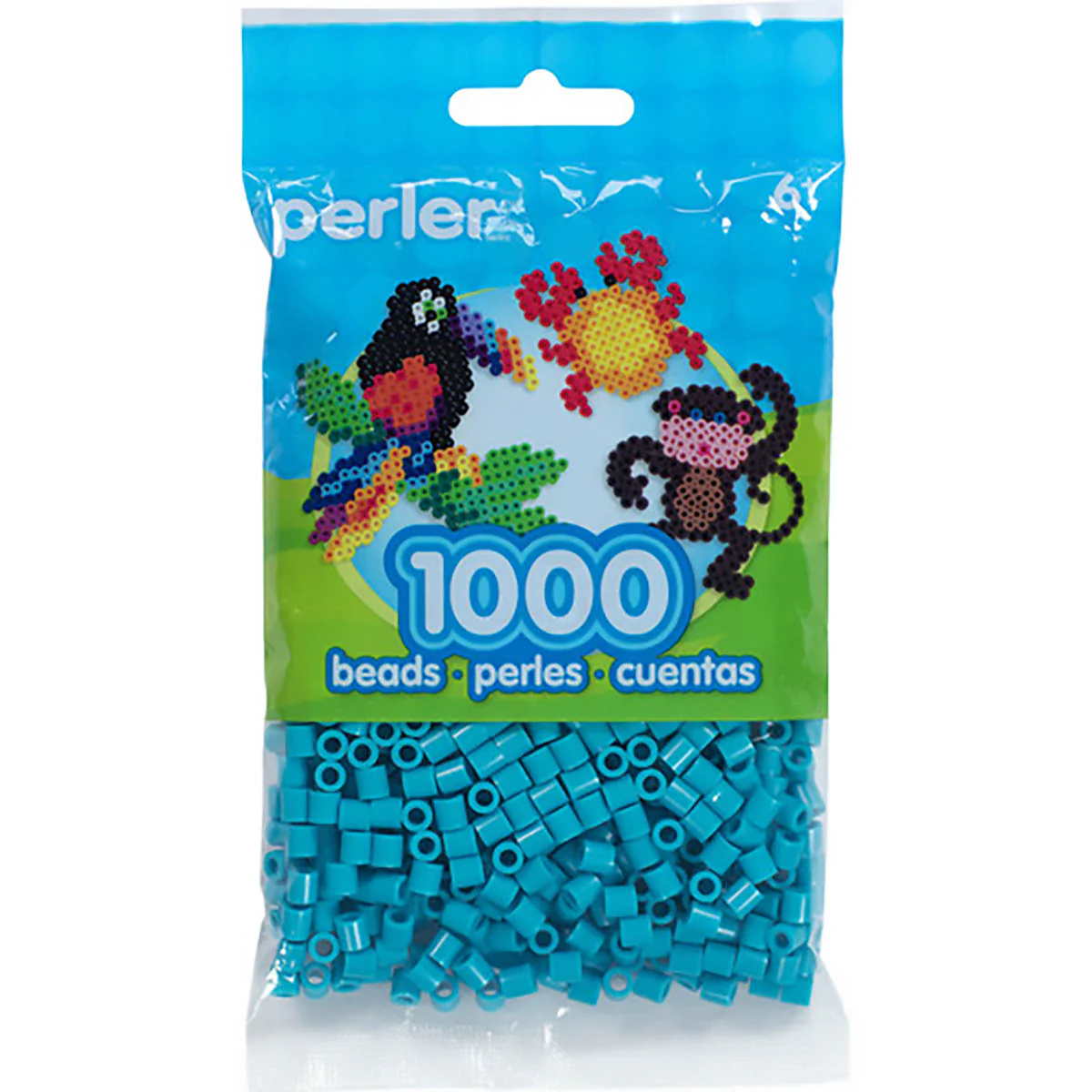 1,000 Perler Beads - Turquoise - Image 2