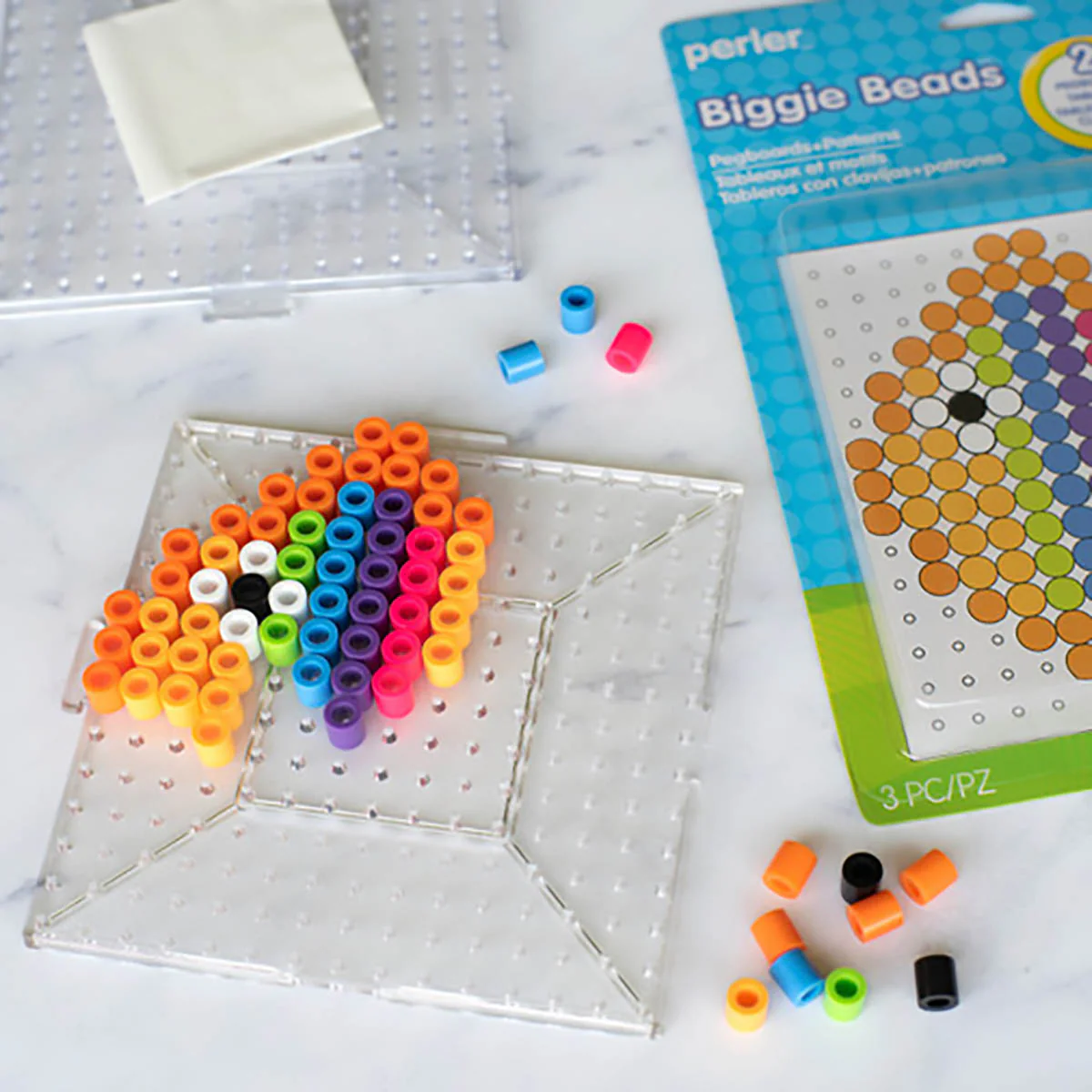 Biggie Beads Clear Pegboards - 2 Ct - Image 3