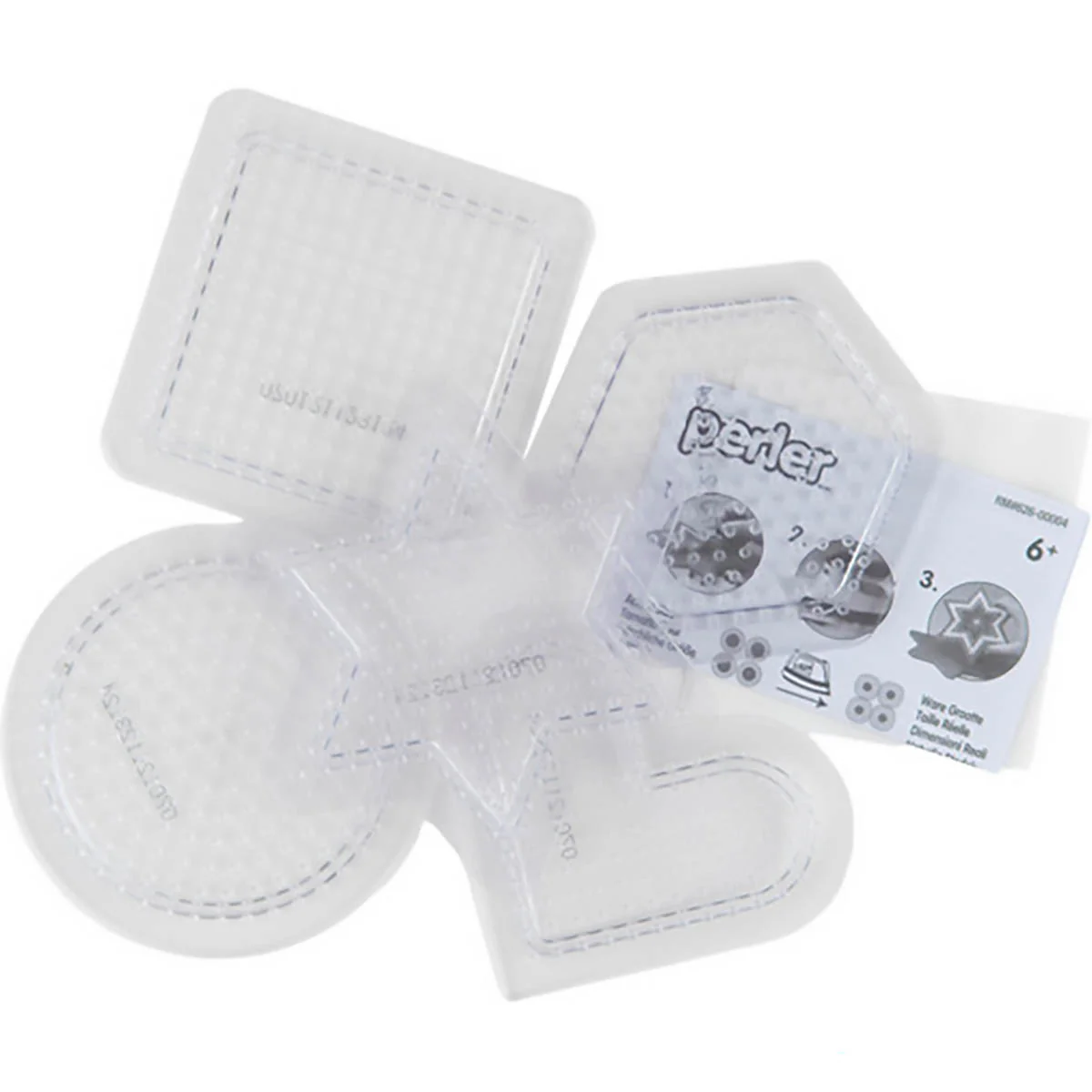 Small Basic Shapes Clear Pegboards - 5 Ct - Image 2