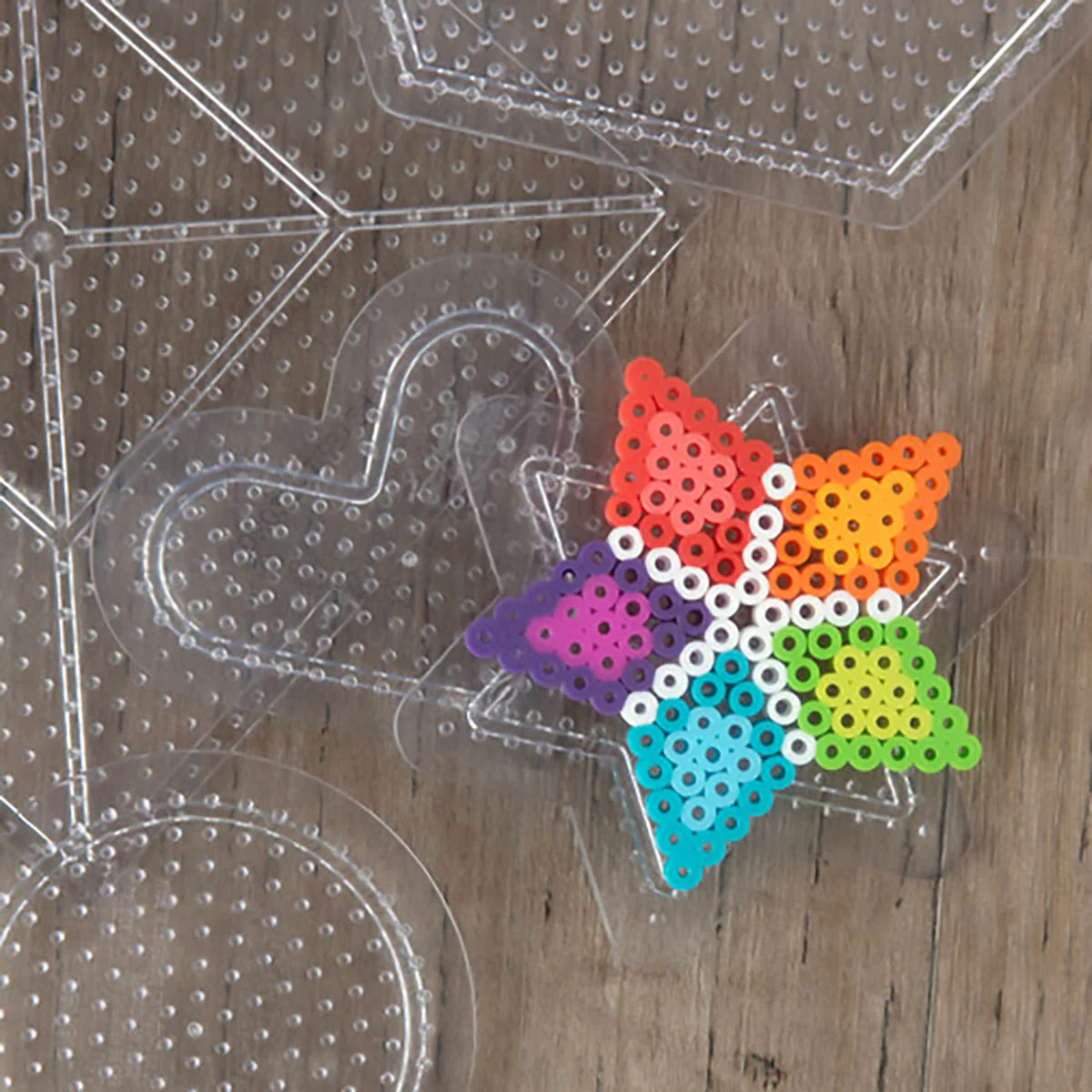 Small & Large Basic Shapes Clear Pegboards - 5 Ct - Image 3